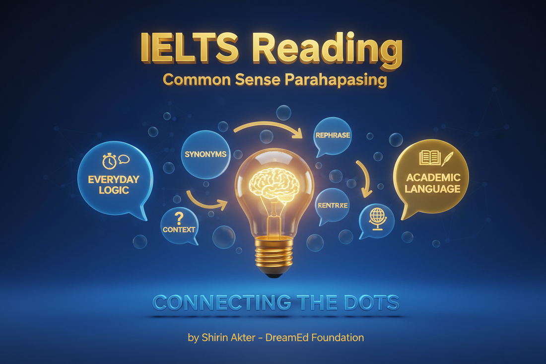 IELTS Reading: Common Sense Paraphrasing
