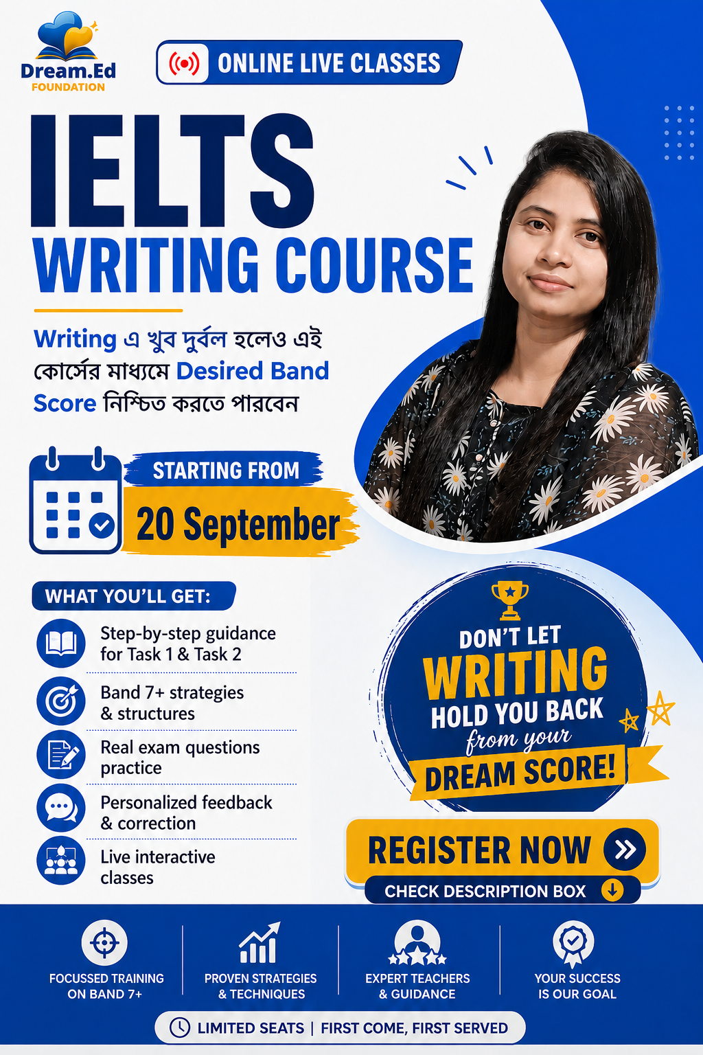 IELTS Writing Course (Online Live)