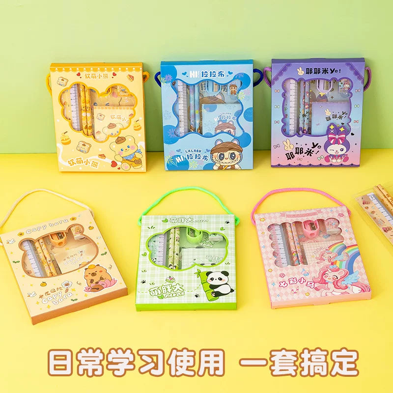 6-Piece Back-to-School Stationery Gift Set for Kids